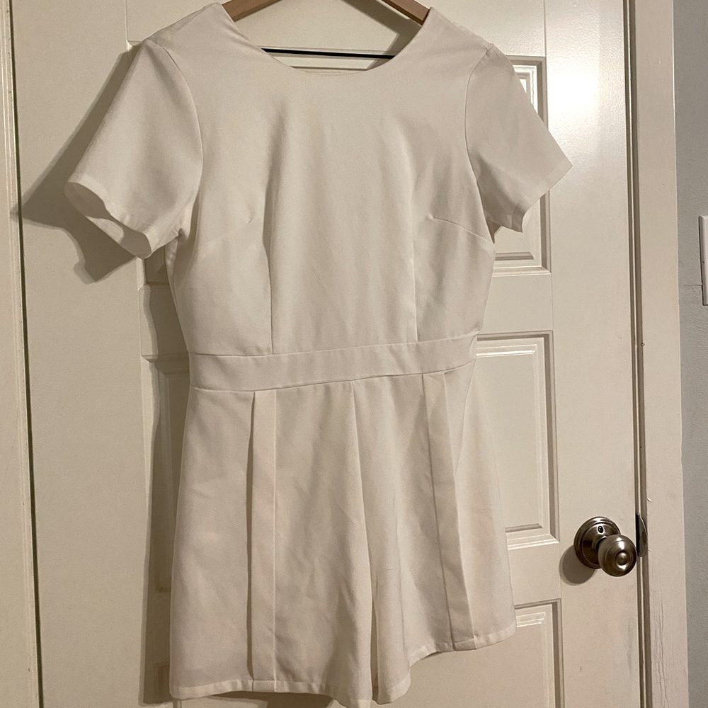 White V Back Romper